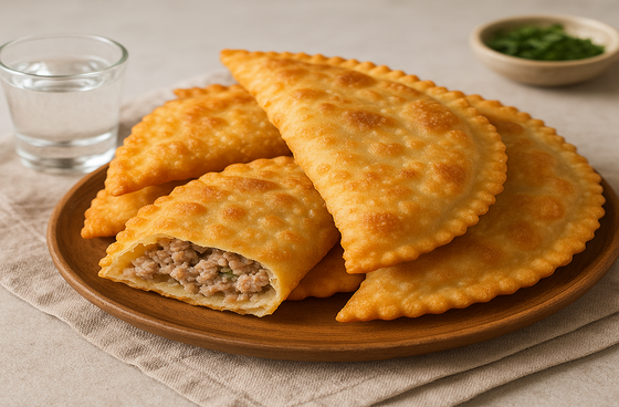 Chebureks with vodka recipe